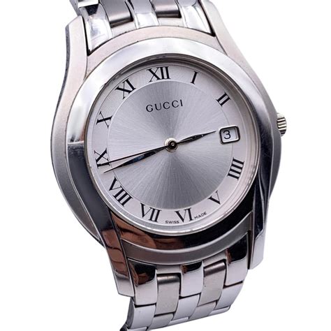 gucci womens watch stainless steel 5500|Gucci 5500m.